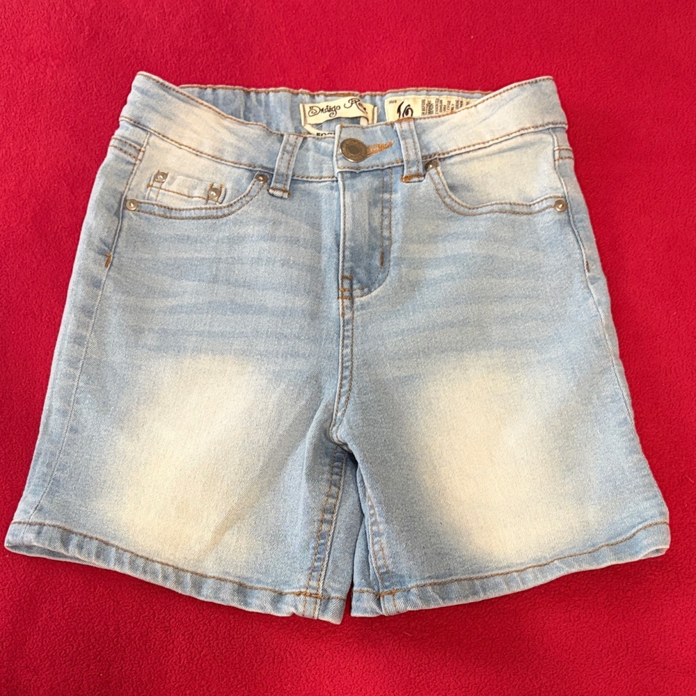 Indigo Rein Light Blue Denim Shorts